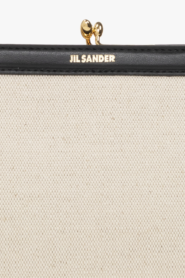 Jil Sander Link leather pouch Green - SchaferandweinerShops
